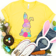 Monogram Pastel Easter Bunny Tee
