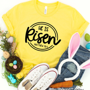 He Is Risen Christian Easter Tee