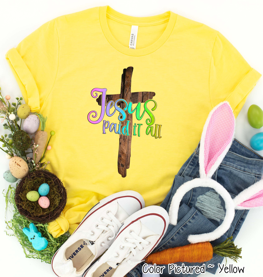 Jesus Paid It All Cross Tee