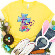Faith Watercolor Cross Tee