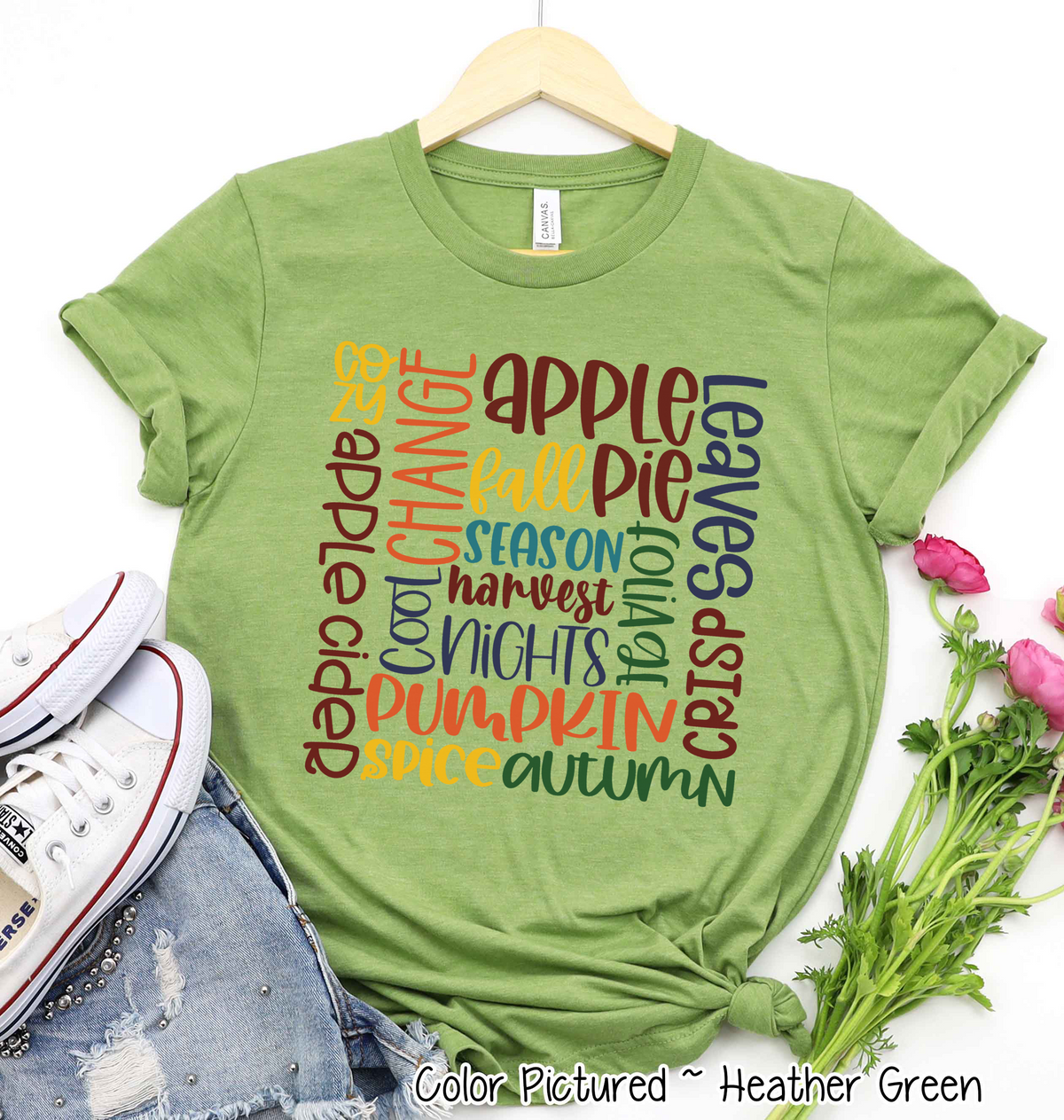 Fall Word Collage Tee