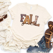Plaid Fall Y'all Tee