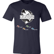 Custom Dad-Father-Papa-Grandpa Fish Tee - Too Cute Custom Designs