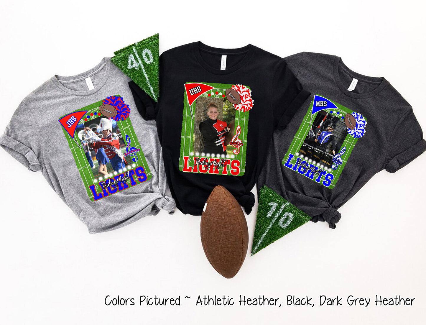 Friday Night Lights Ultimate Fan Tee Photo Shirt (Football, Cheer, Drill Team, Band)