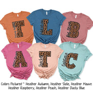 Leopard Varsity Letter Librarian Tee