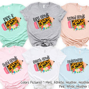 Custom Leopard Pencil Student and Teacher Grade Tee