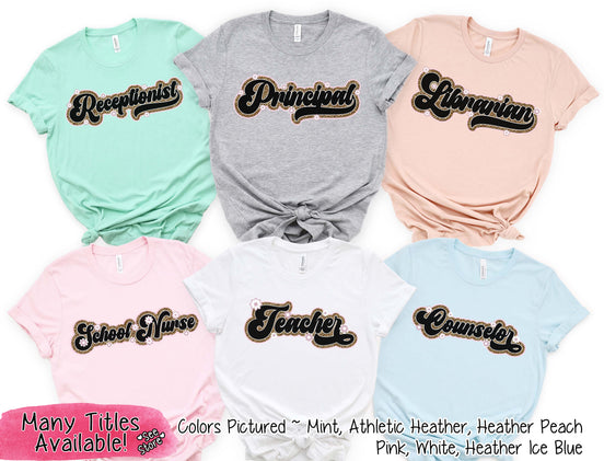 Retro Leopard Counselor Tee