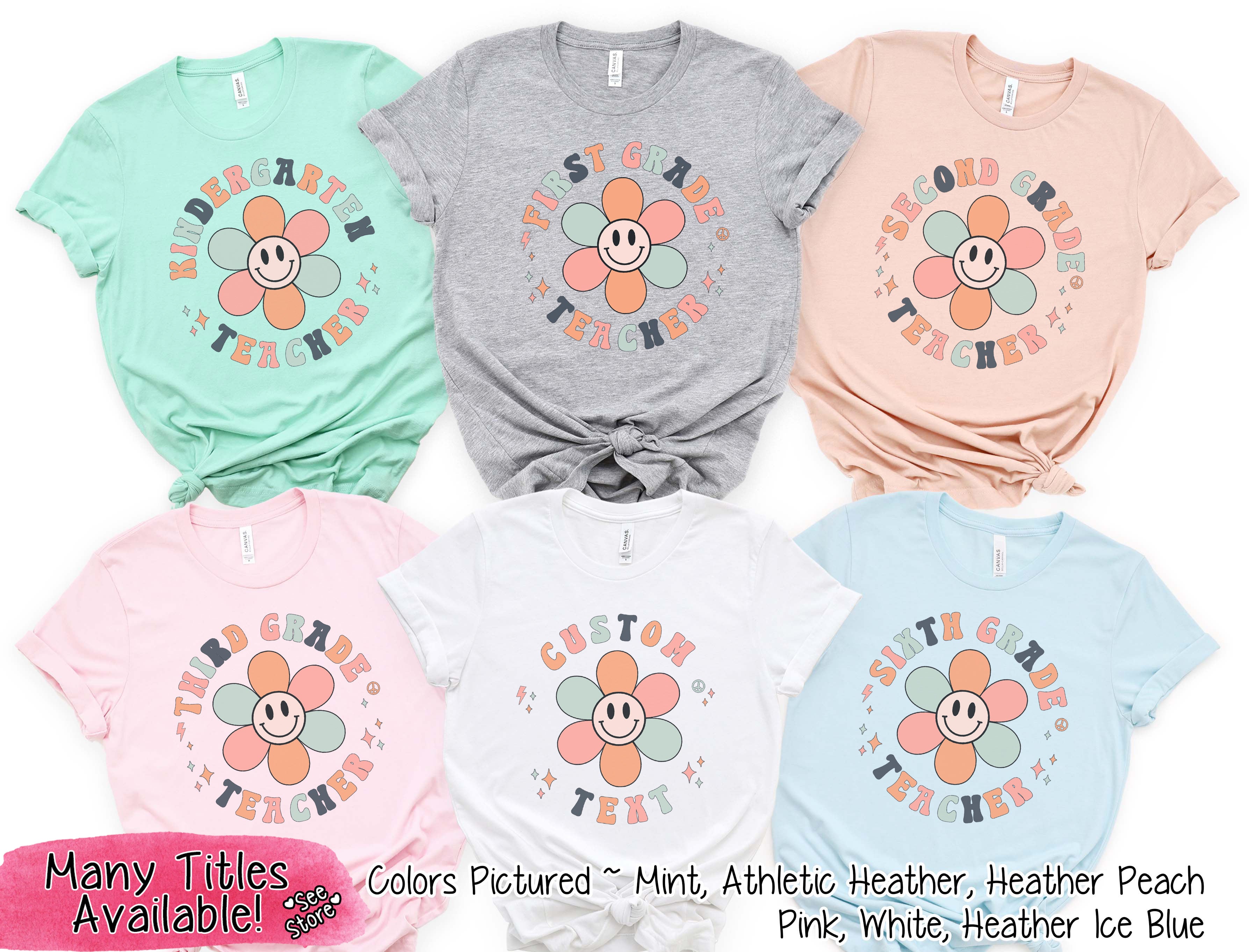 Retro Daisy School Teacher Grade Tee