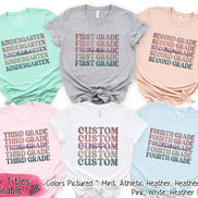 Custom Retro Mirror School Teacher Grade Tee
