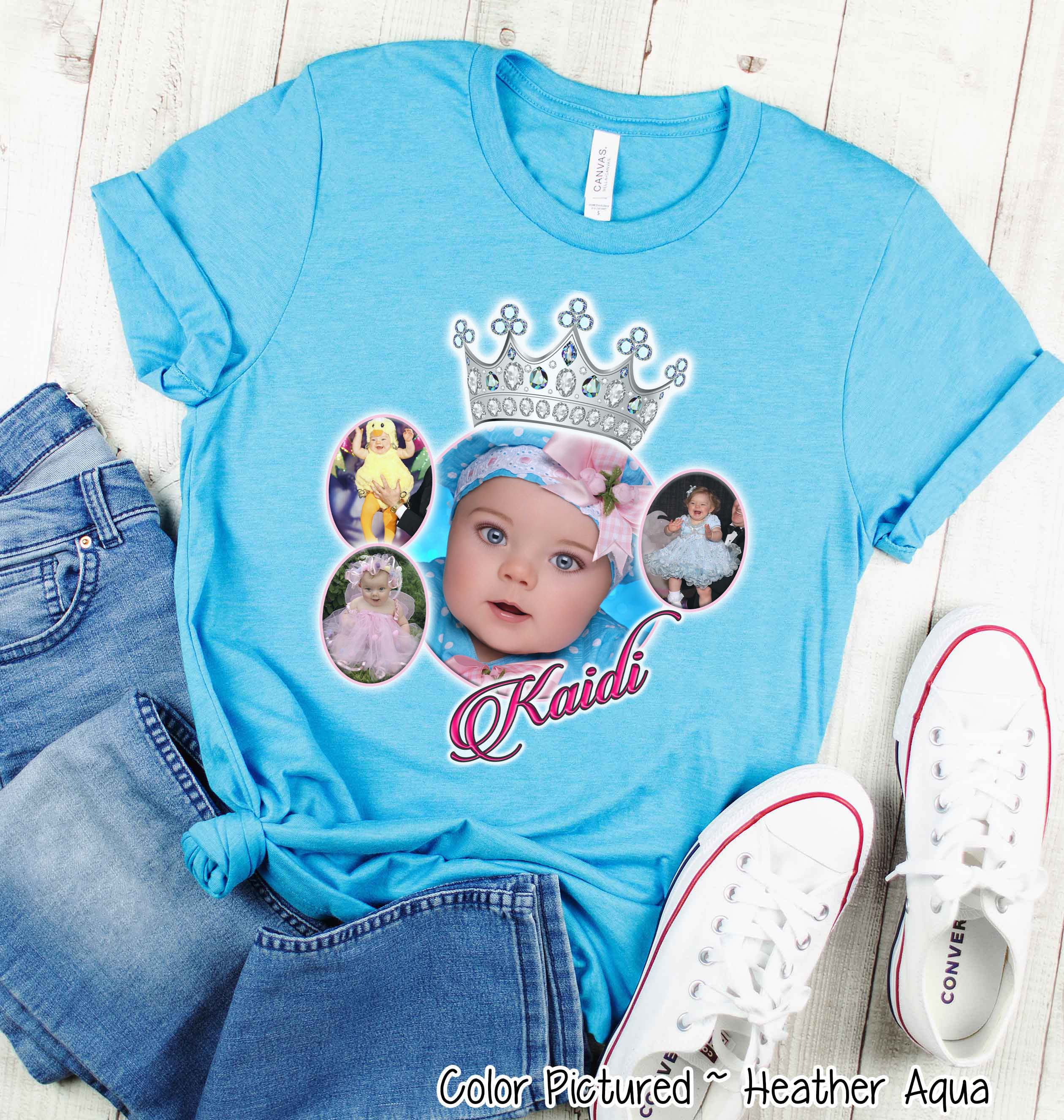 Pageant Crown Photo Collage Tee