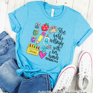 She Works Willing with Her Hands Teacher Tee