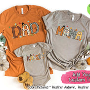 Personalized Thanksgiving Name Family Matching Tee