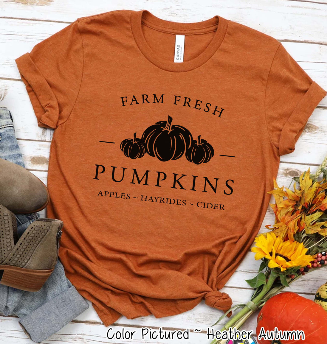 Farm Fresh Pumpkins Fall Tee