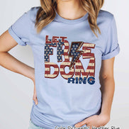 Let Freedom Ring Retro Tee