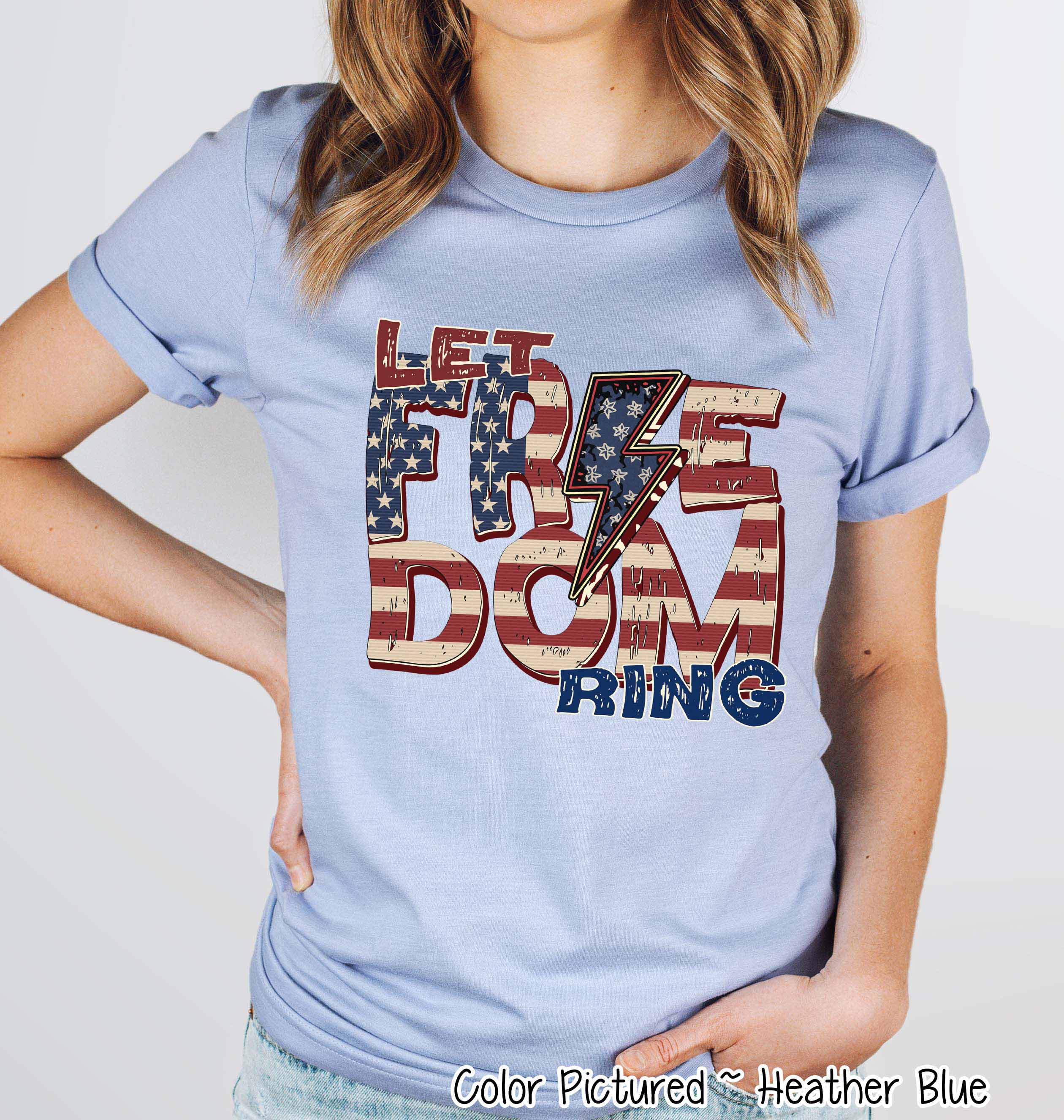 Let Freedom Ring Retro Tee