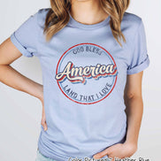 God Bless America Retro Tee