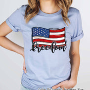 American Freedom Flag Patriotic Tee