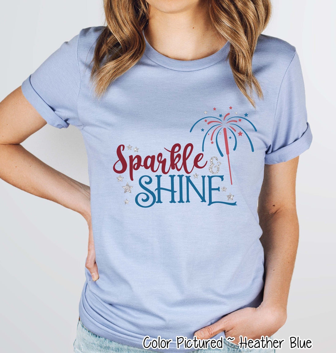 Sparkle and Shine Nostalgic Patriotic Tee