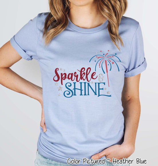Sparkle and Shine Nostalgic Patriotic Tee