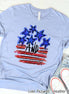 Stars & Stripes Watercolor Patriotic Tee