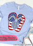 Patriotic Flip Flops Monogram Tee