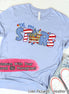 Oh My Stars Patriotic Monogram Tee