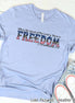 Where the Spirit of the Lord is Freedom Support our Troops Faith Tee