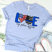 Love My Police Office Tee