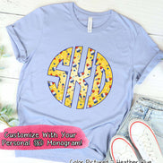 Big Monogram Bomb Pop Patrotic Tee