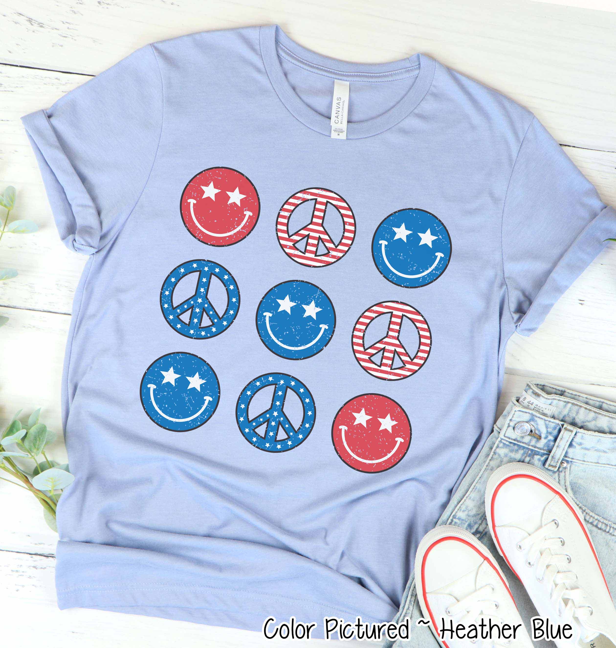 Peace Retro Patriotic Tee