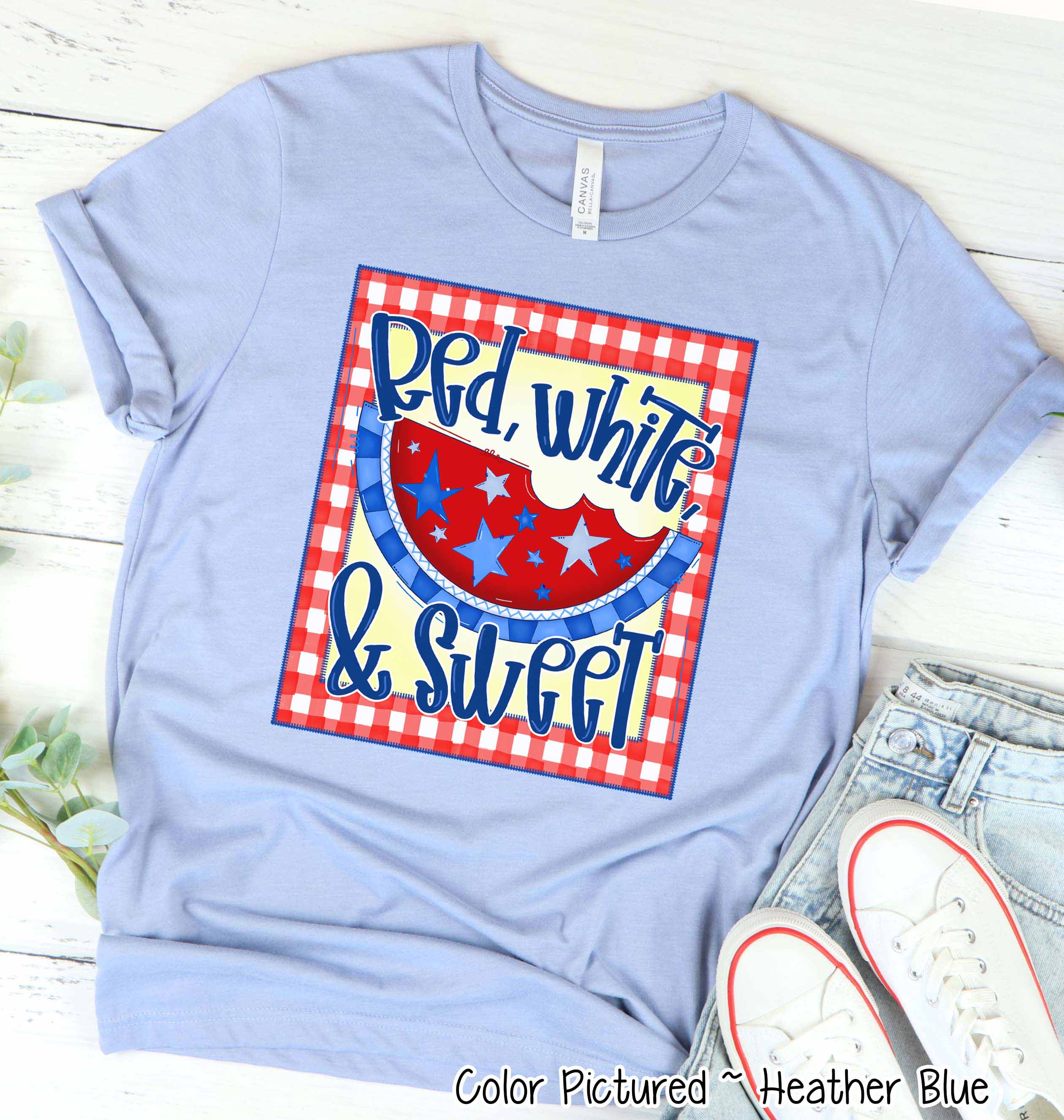 Red White & Sweet Watermelon Patriotic Tee