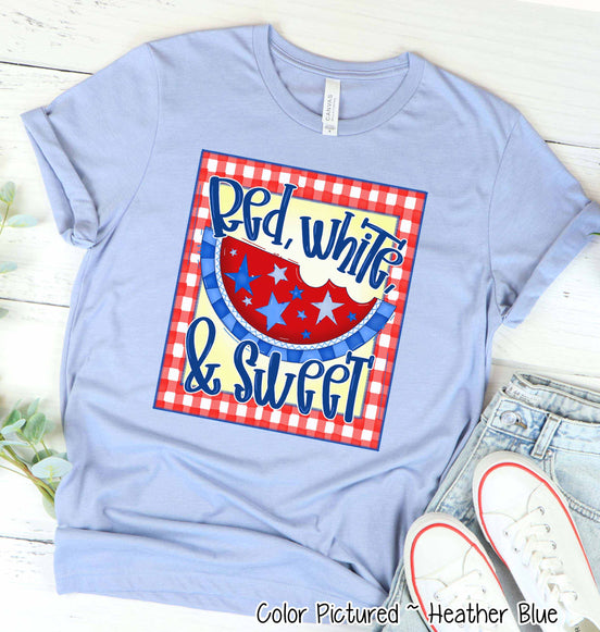 Red White & Sweet Watermelon Patriotic Tee