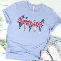America Patriotic Bunting Tee