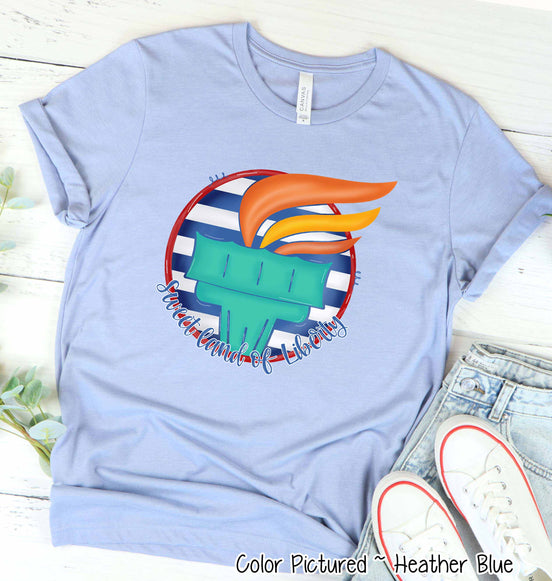 Sweet Land of Liberty Torch Patriotic Tee