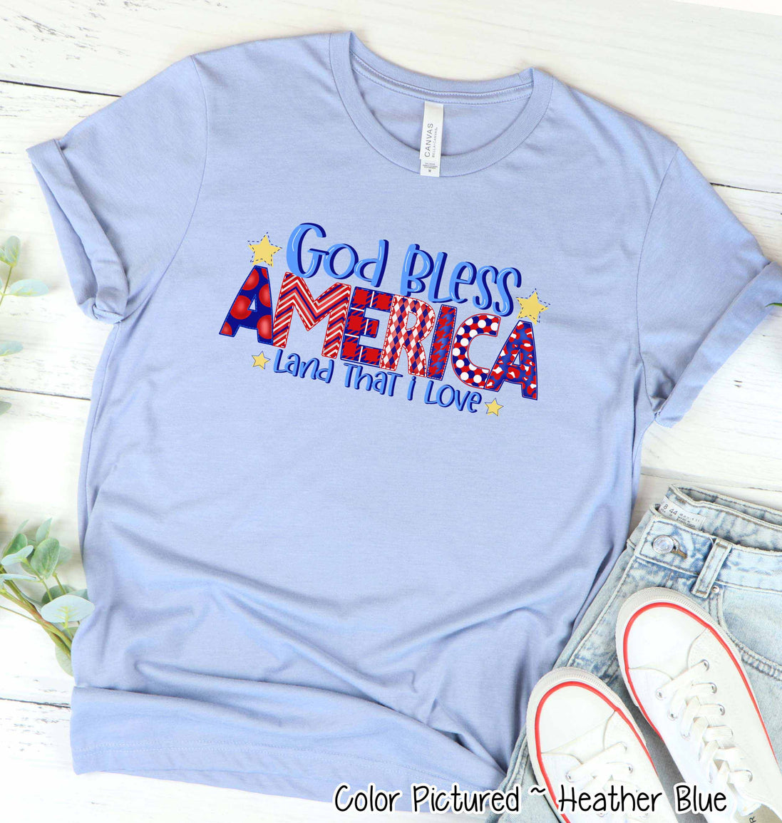 God Bless America Land that I Love Tee