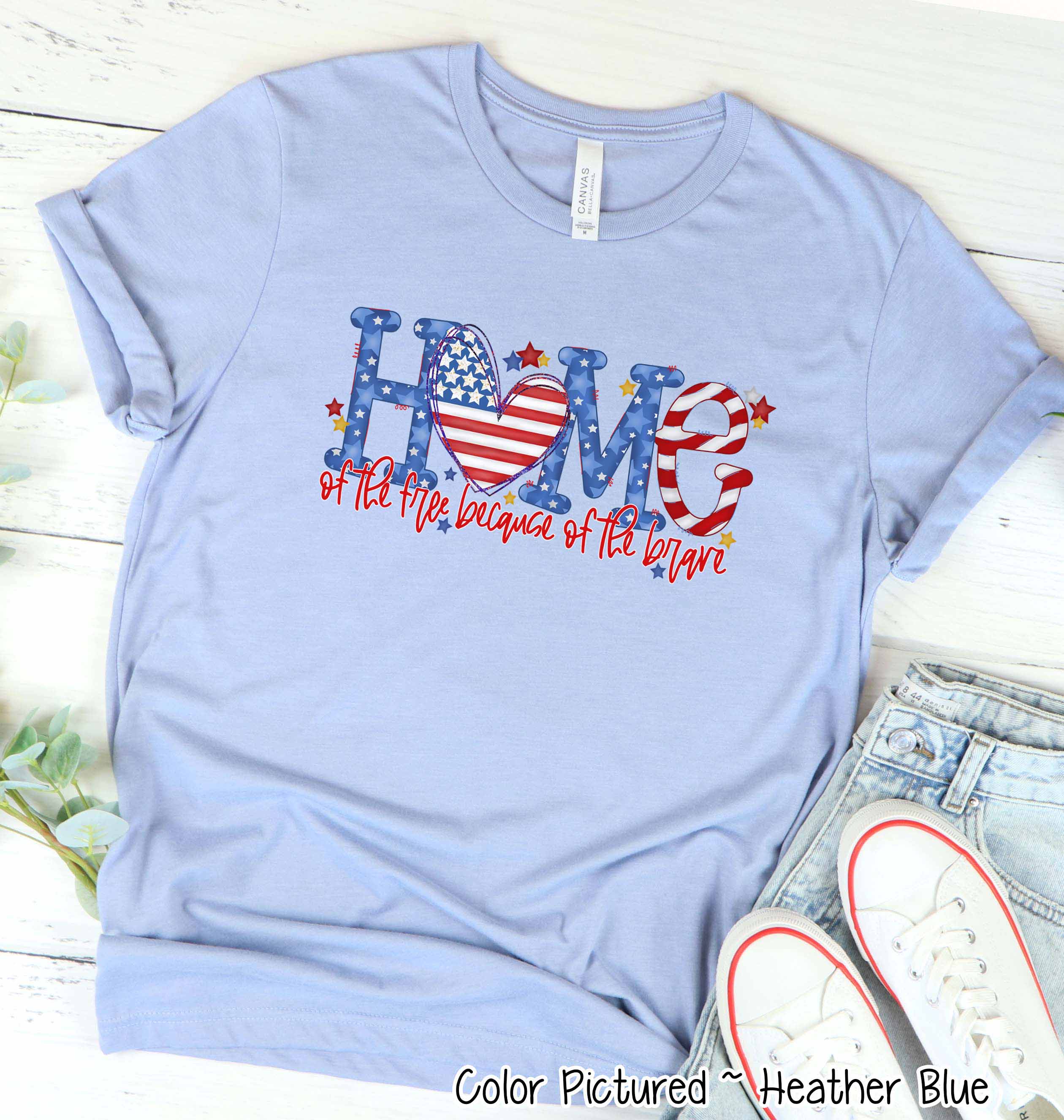 Home of the Free Patriotic Tee