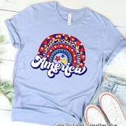 America Rainbow Tee