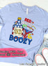 Red White and Boozy Monogram Funny Tee