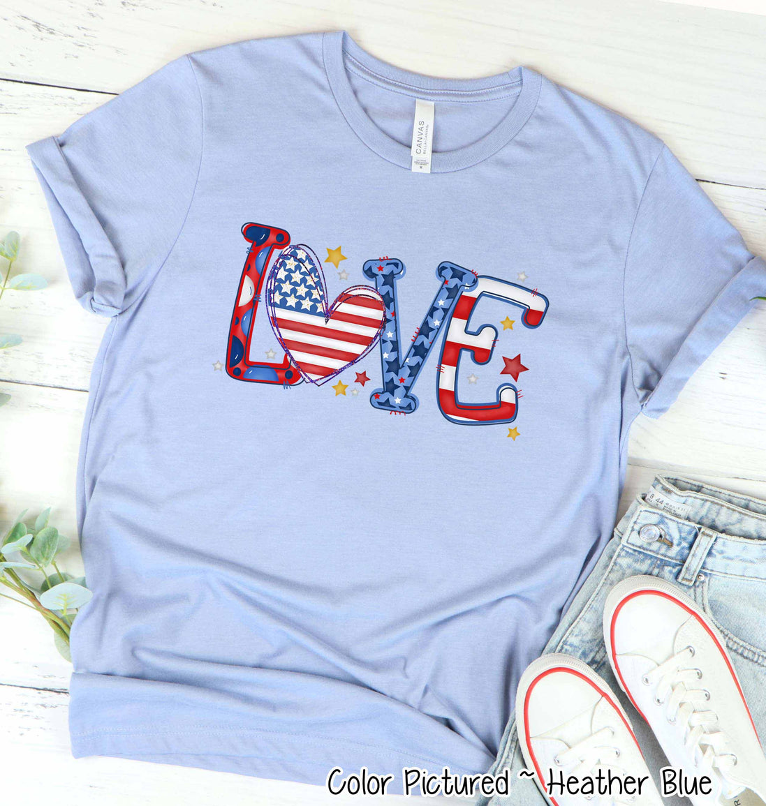 LOVE Patriotic Tee