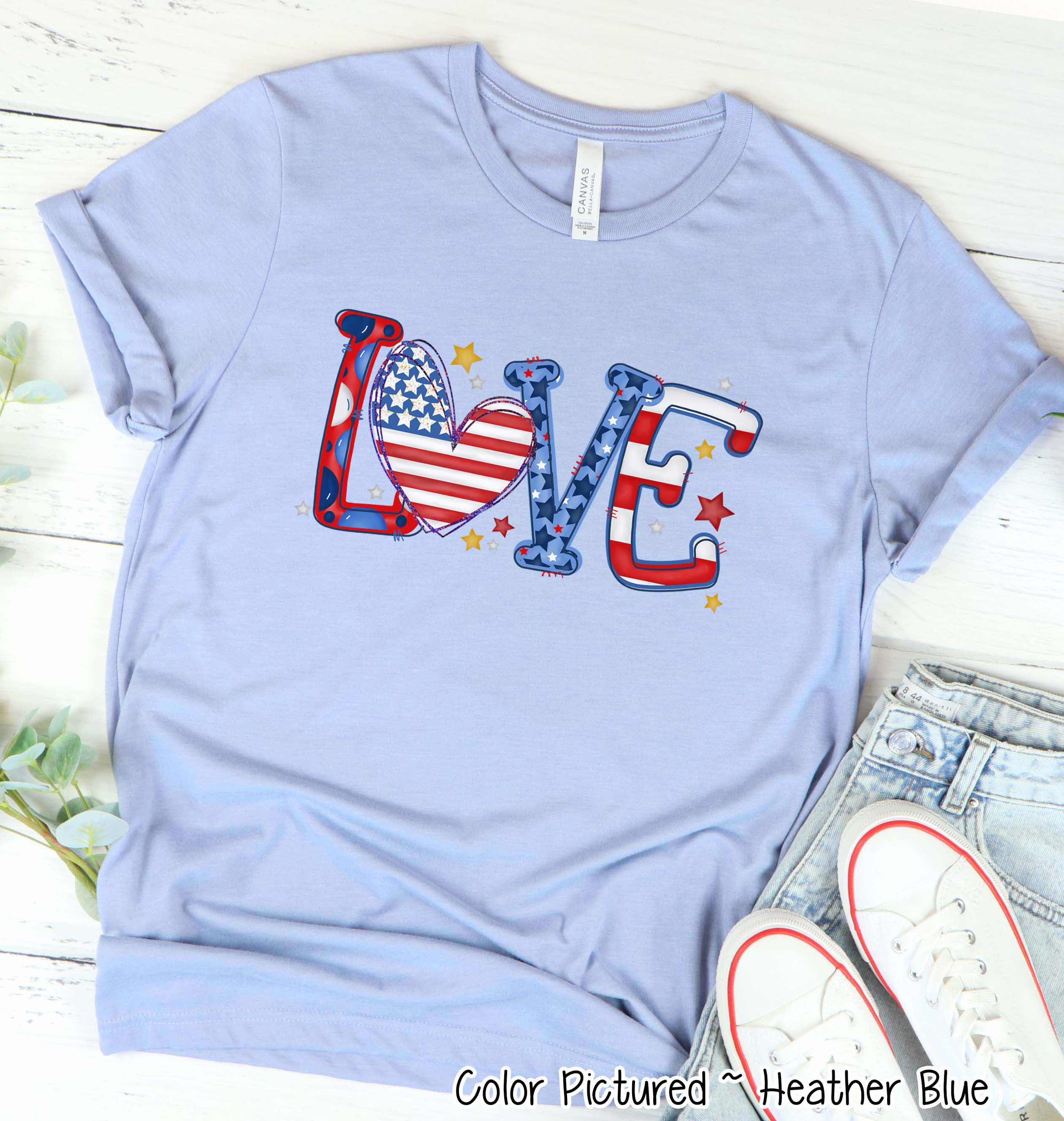LOVE Patriotic Tee