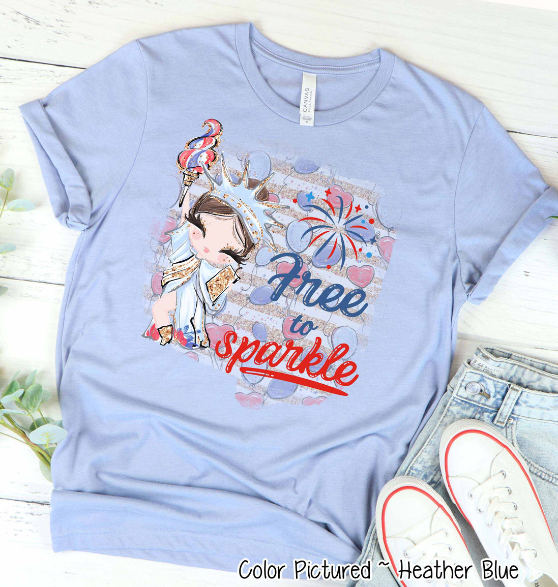 Free To Sparkle Patriotic Tee