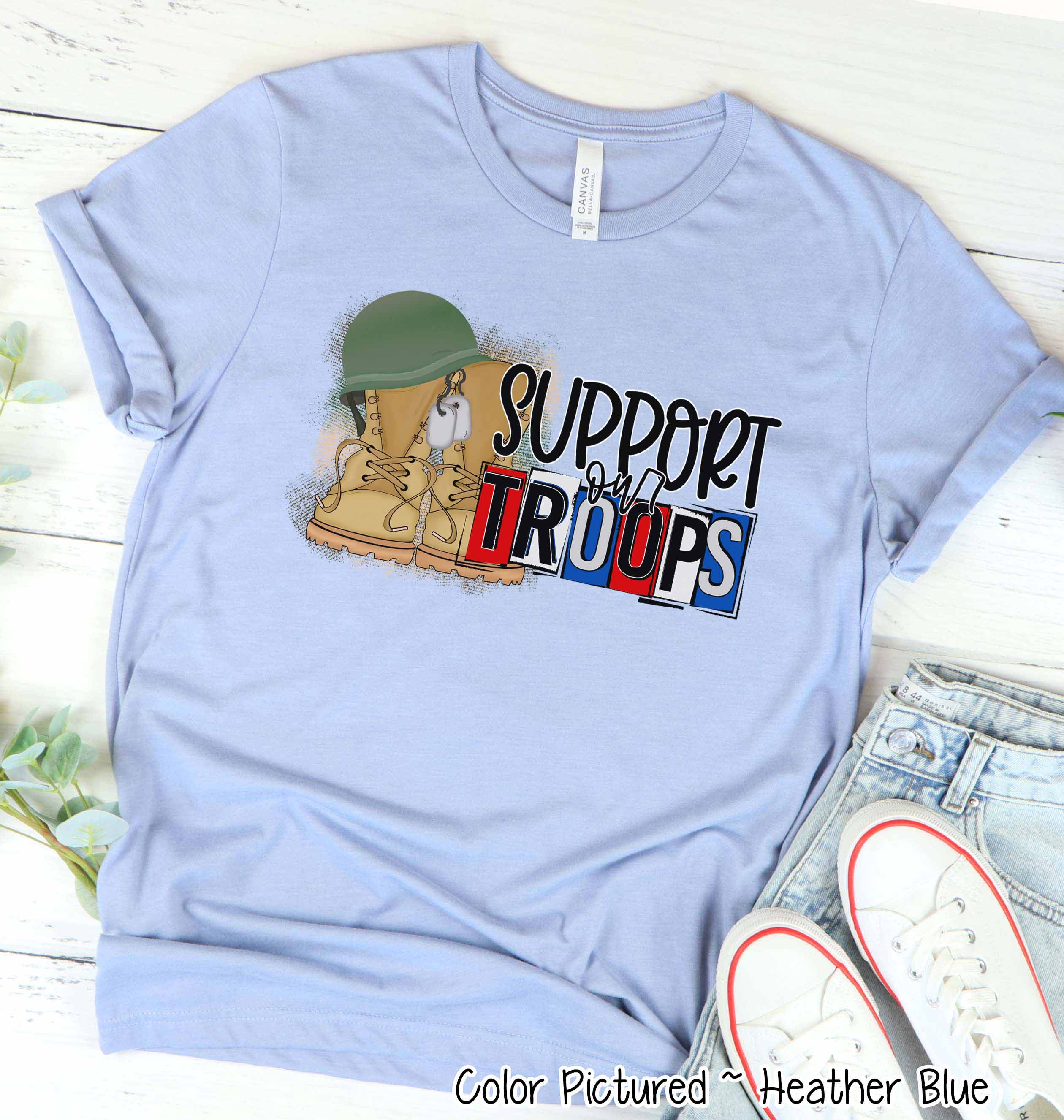 Support our Troops Military Tee