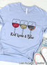 Red Wine & Blue Patriotic Tee