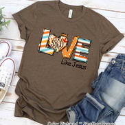 Love Like Jesus Fall Monogram Tee