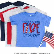 Mommy's Little Firecracker Patriotic Tee