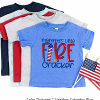 Mommy's Little Firecracker Patriotic Tee