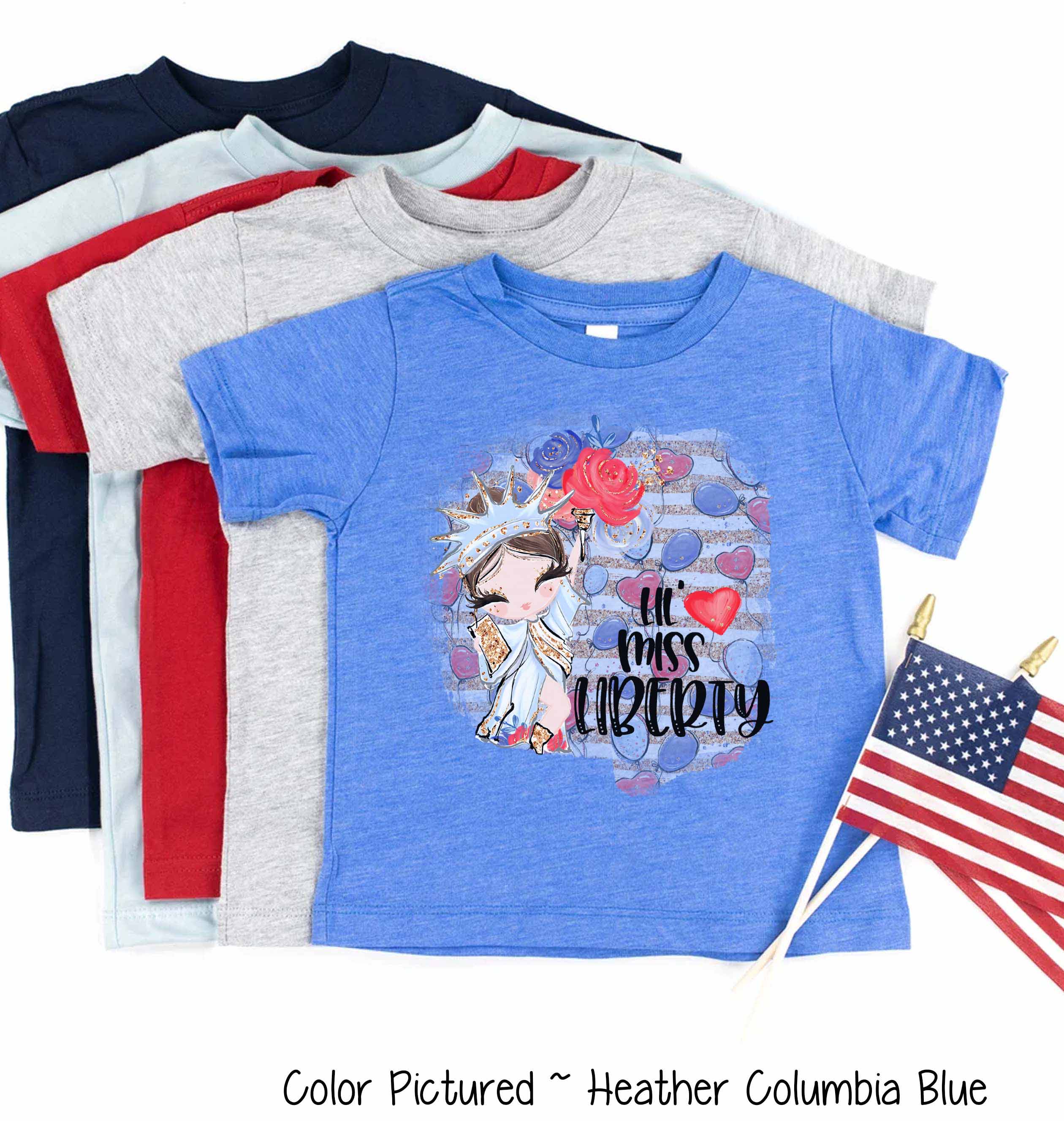 Little Miss Liberty Patriotic Tee