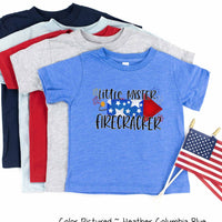 Little Mister Firecracker Patriotic Tee