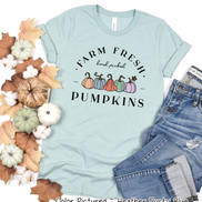 Farm Fresh Colorful Pumpkins Fall Tee