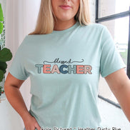 Distress Blessed Teacher Tee